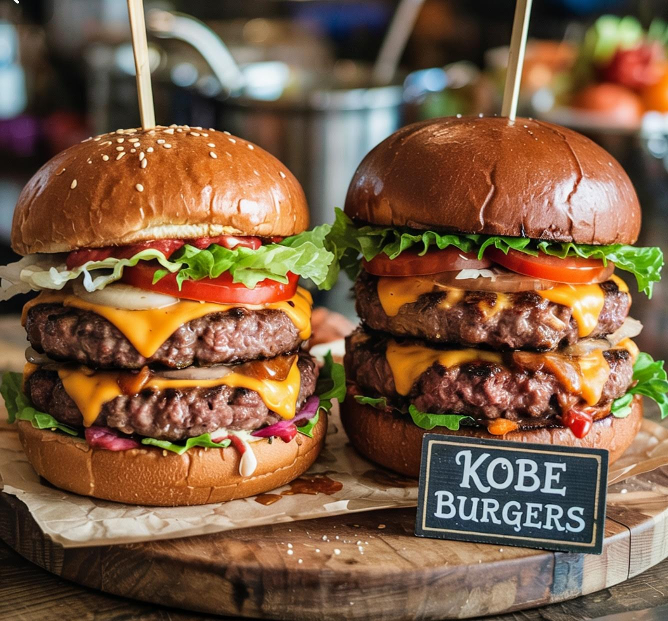 Giant Kobe Burgers